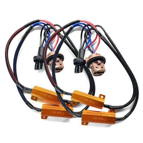7443 HYPER-FLASH FIX - Dual H/L 50W Plug-n-Play Resistors - 2 sets